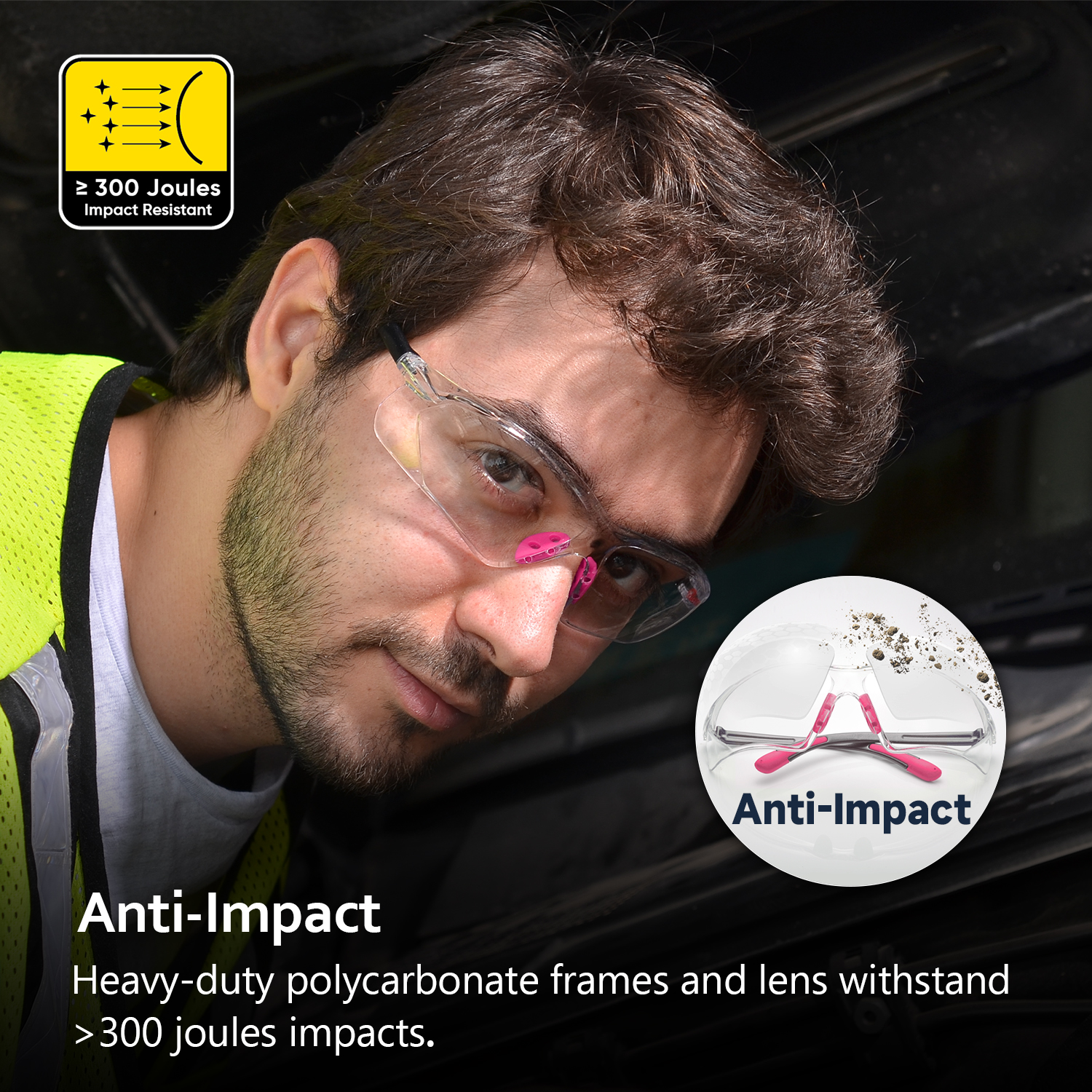 Occhiali di sicurezza protettivi pronti per donne SG003 Pink