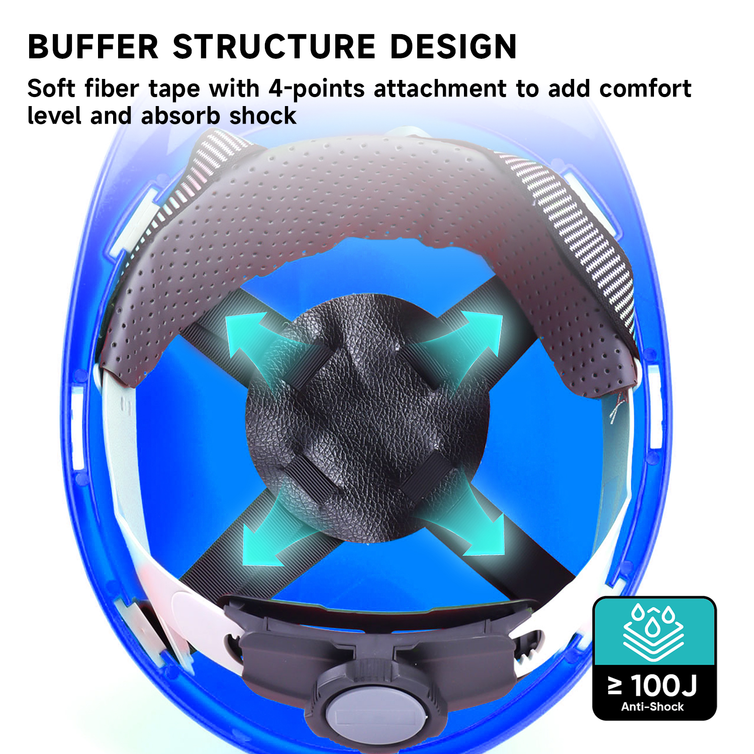 Caschi di sicurezza industriale blu W-003