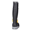 Stivali da pioggia di sicurezza impermeabili in PVC con punta in acciaio e piastra in acciaio W-6055