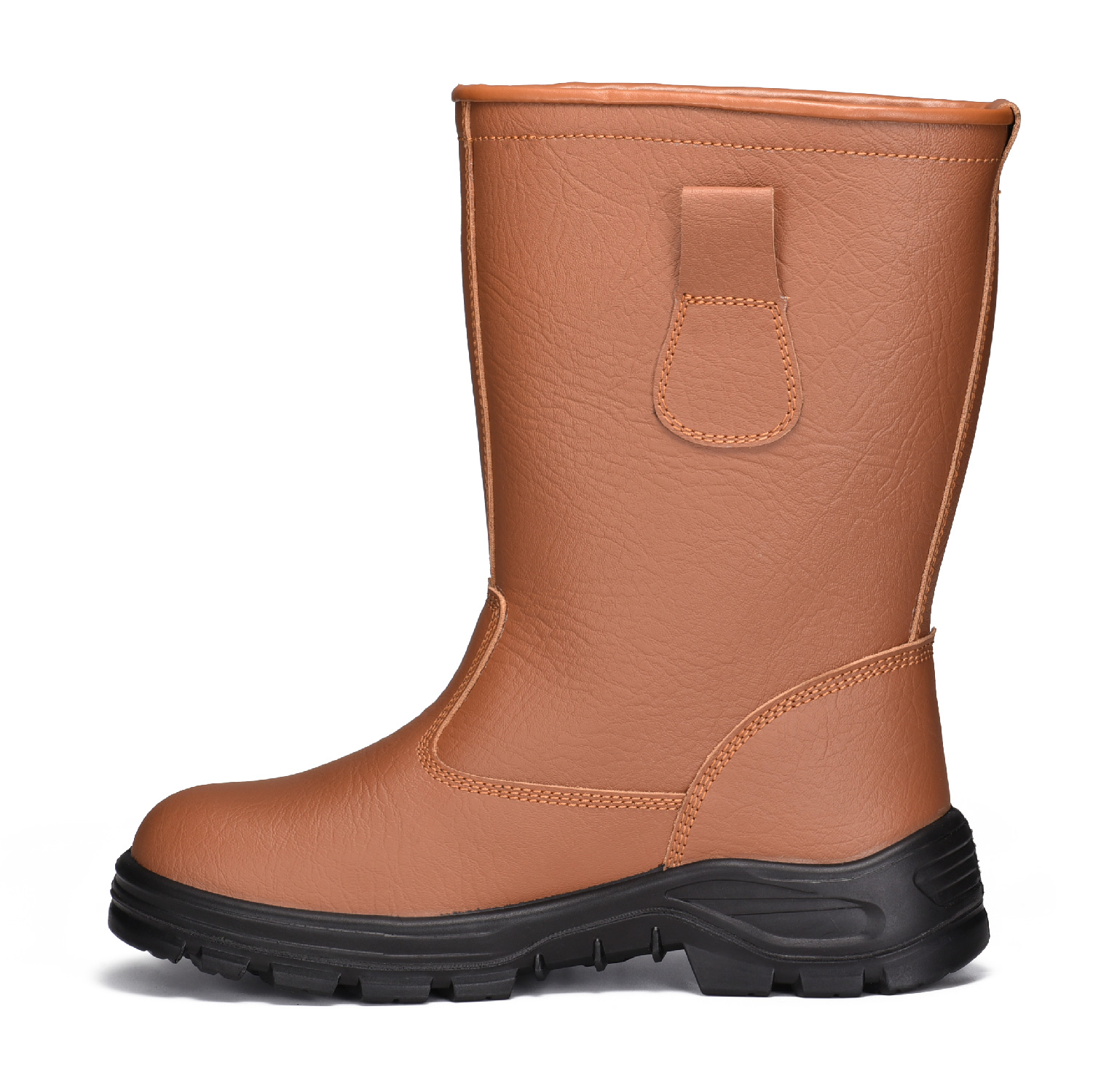 Stivali da costruzione Bulider Stivali di sicurezza con scarpe di sicurezza in punta in acciaio-H-9430 marrone
