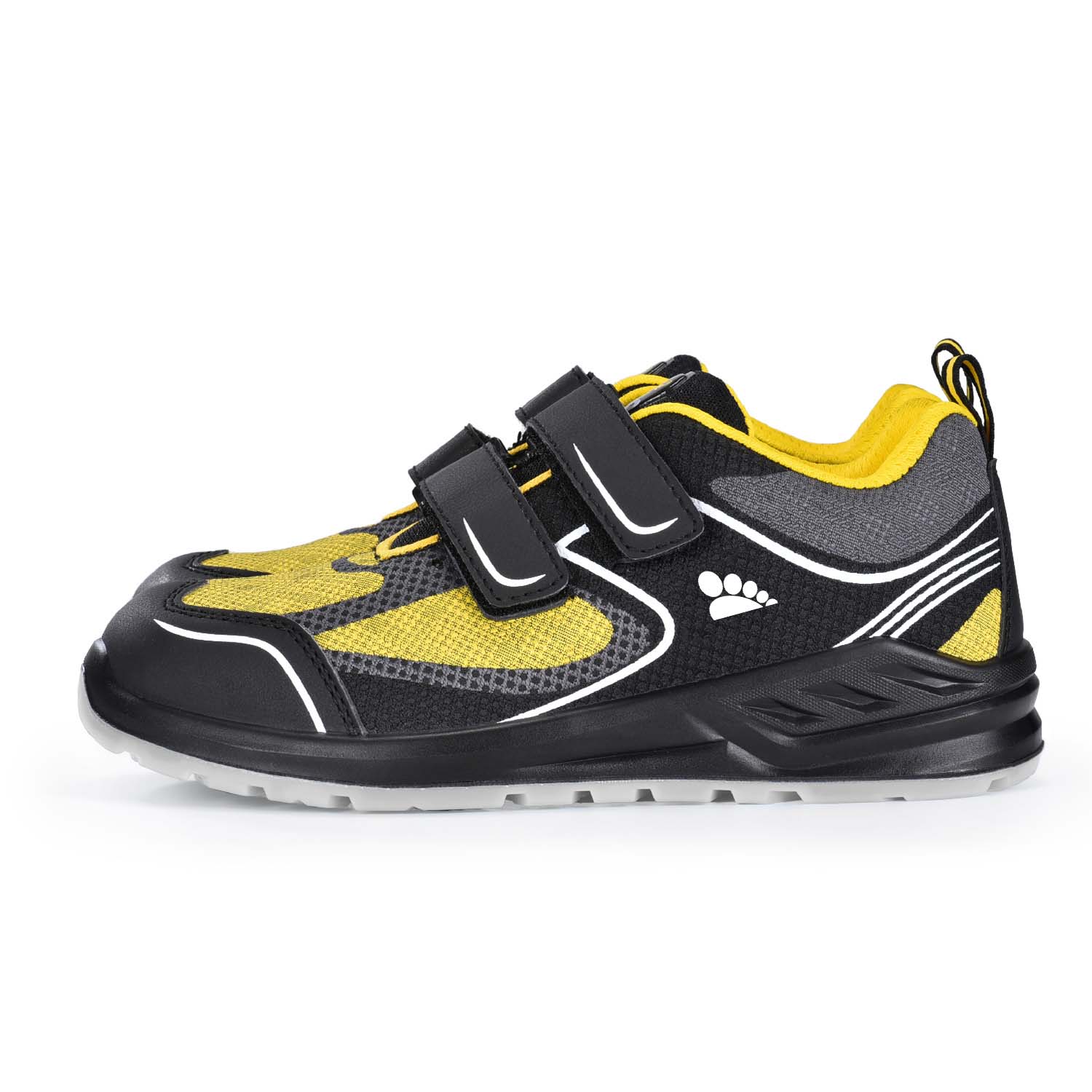 Scarpe da ginnastica di sicurezza con puntale in acciaio S1P con design in velcro L-7501 Velcro