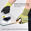 Guanti da lavoro di sicurezza resistenti al taglio PD8045 Giallo