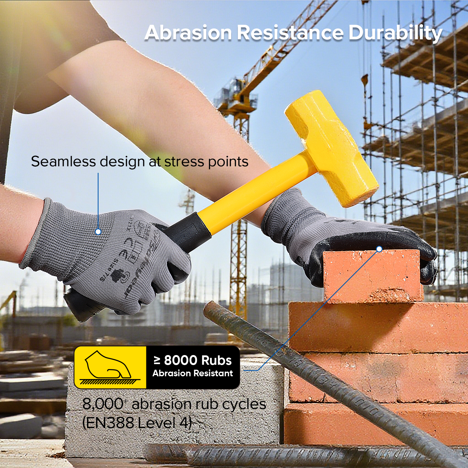 Guanti da lavoro rivestiti in schiuma di nitrile touchscreen N1552 Guarder Max