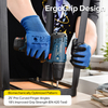 EN 388 3121X Guanti di sicurezza per assemblaggio e movimentazione in magazzino N1552 Guarder Max Blu