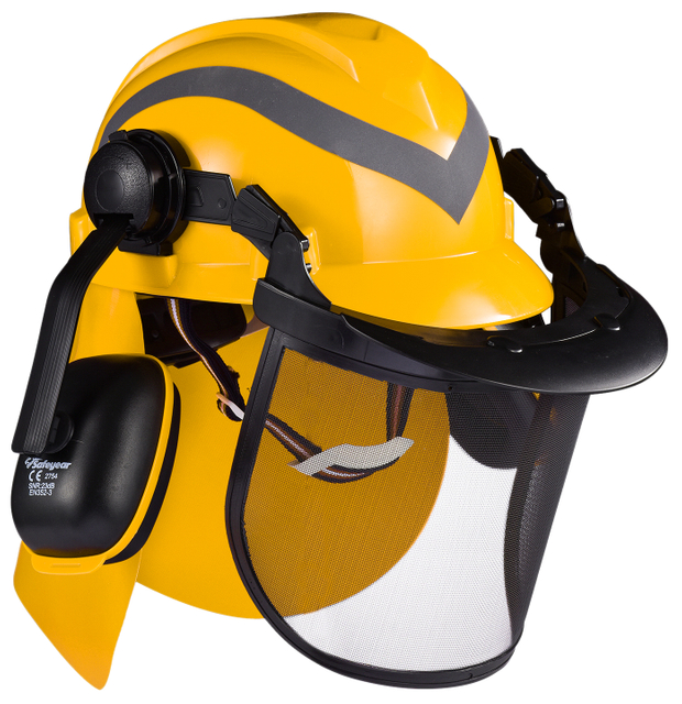 Caschi di sicurezza della protezione dello scudo facciale m-5009 giallo