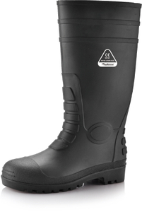 Stivali di gomma in gomma impermeabile W-6038 Nero