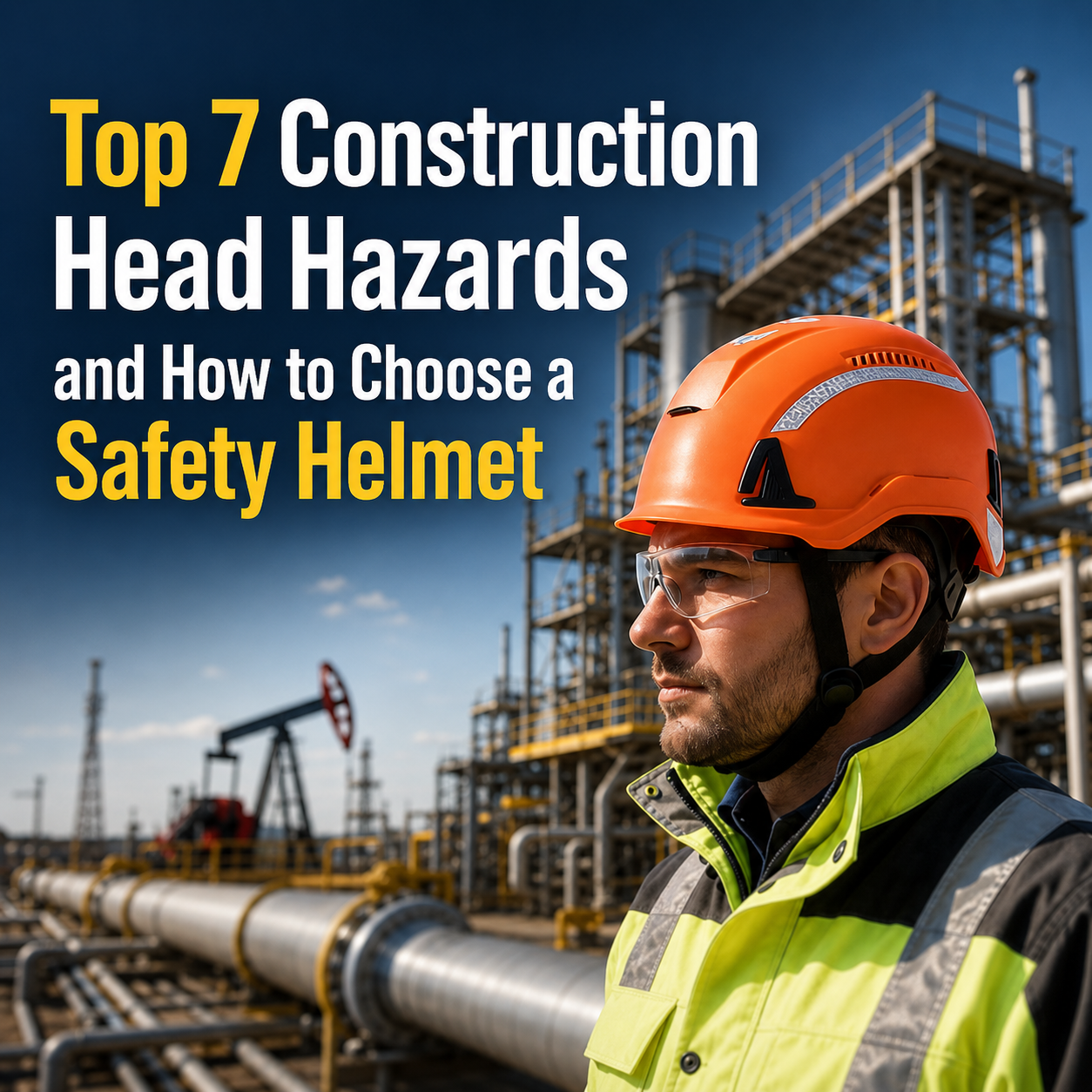 I 7 principali pericoli per la testa in cantiere e come scegliere un casco di sicurezza