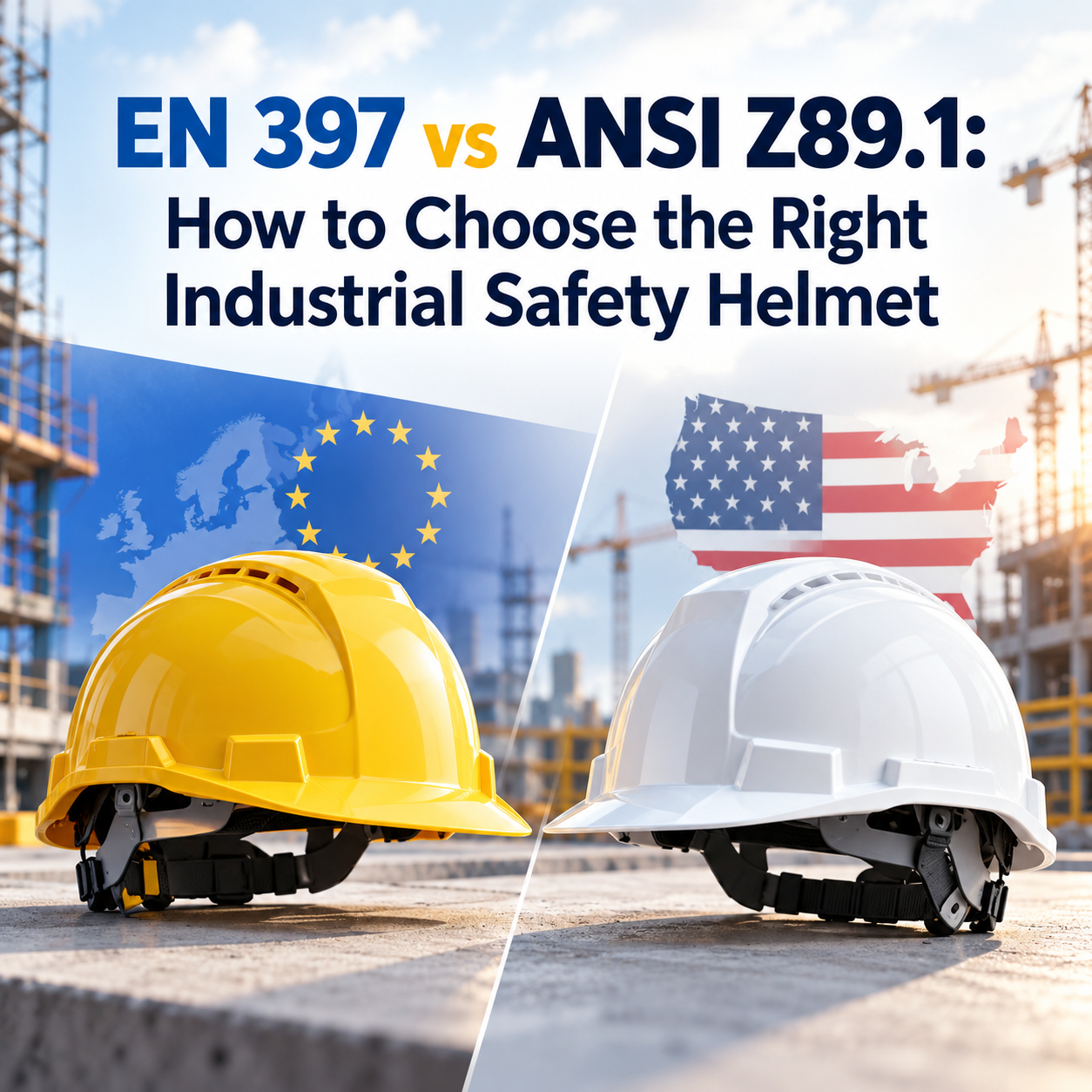 EN 397 vs ANSI Z89.1: Come scegliere il giusto elmetto di sicurezza industriale