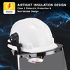 Casco di sicurezza non ventilato con visiera protettiva