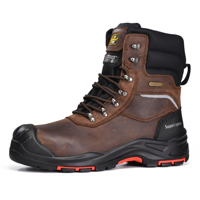 Stivali antinfortunistici invernali premium da uomo con protezione impermeabile e Thinsulate 3M | H-9552 ThermoGrip