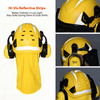Casco di sicurezza forestale con visiera in rete e paraorecchie M-5017