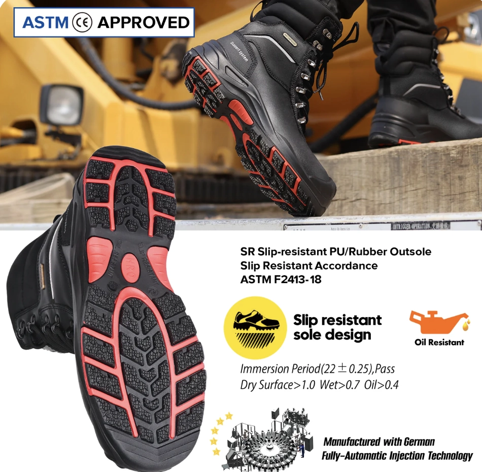 Stivali di sicurezza invernali estremi con isolamento Thinsulate 3M e protezione impermeabile | H-9552 ThermoGrip