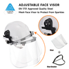 Casco di sicurezza non ventilato con visiera protettiva