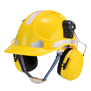  Casco di sicurezza ventilato con cuffie antirumore
