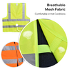 Gilet di sicurezza riflettente ad alta visibilità giallo e arancione | Gilet da lavoro leggero EN ISO 20471