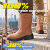 Stivali antinfortunistici classici in pelle Rigger con punta in acciaio | H-9430 Marrone