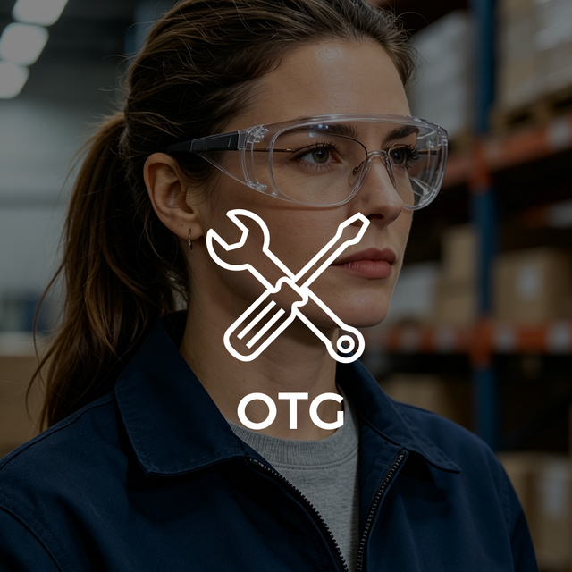 occhiali di sicurezza per OTG
