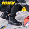 Stivali di sicurezza elettrici dielettrici Slip-On Chelsea (EH 18kV) certificati ASTM M-8025NB Nero InstaGuard Chelsea BK