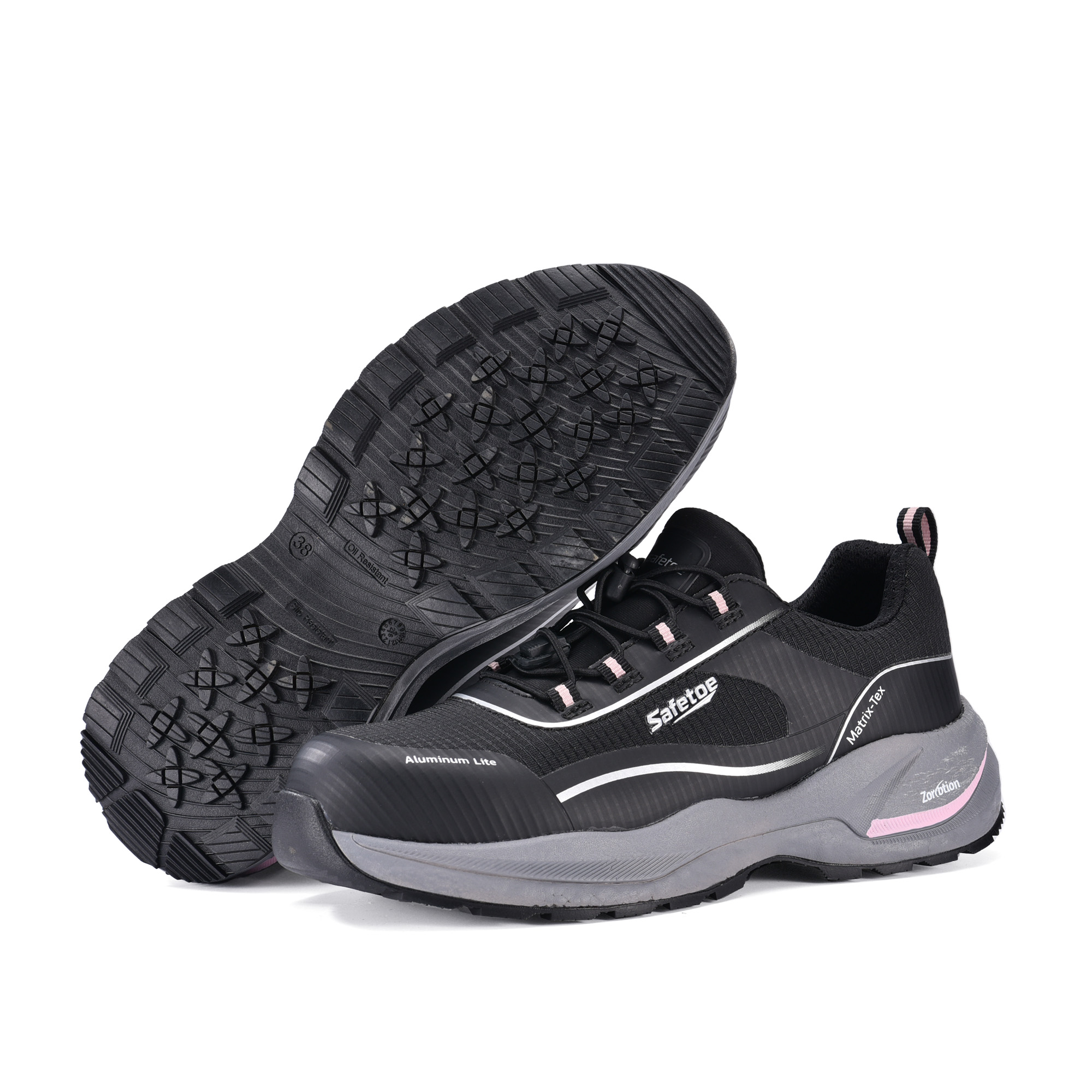 Scarpe da ginnastica di sicurezza ultraleggere da donna con punta in alluminio e protezione della piastra in PE | L-7613 