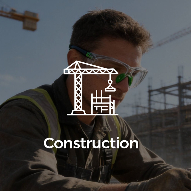 Occhiali di sicurezza da costruzione per la protezione degli occhi nei cantieri industriali