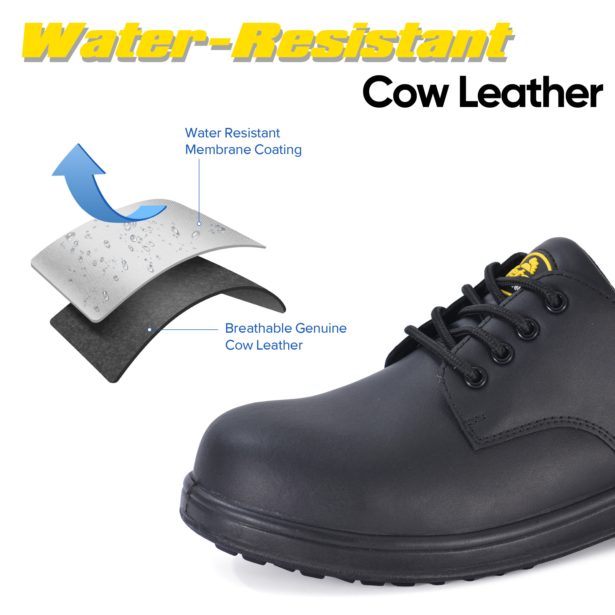 Scarpe antinfortunistiche S3 Engineer & Manager con punta composita e intersuola in tessuto | L-7144