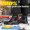Stivali di sicurezza elettrici dielettrici Slip-On Chelsea (EH 18kV) certificati ASTM M-8025NB Nero InstaGuard Chelsea BK
