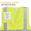 Gilet di sicurezza riflettente ad alta visibilità giallo e arancione | Gilet da lavoro leggero EN ISO 20471