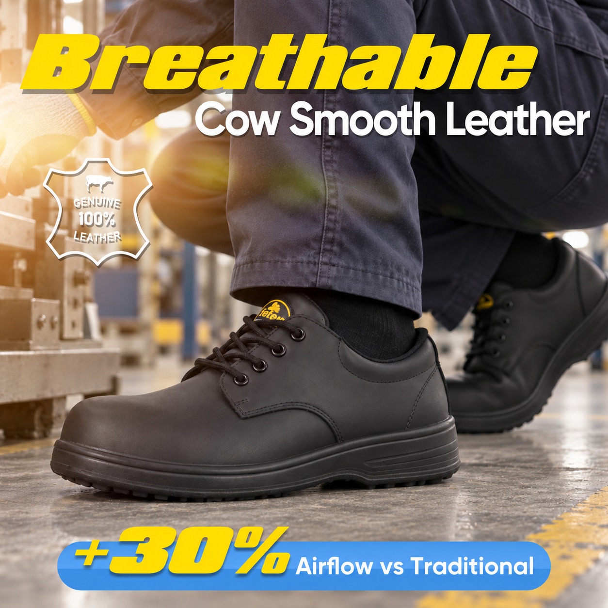 Scarpe antinfortunistiche S3 Engineer & Manager con punta composita e intersuola in tessuto | L-7144