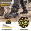 Scarpe antinfortunistiche per l'edilizia industriale certificate Black Cow M-8520PRST SiteShield Max