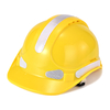 Casco di sicurezza ventilato ad alta visibilità con strisce riflettenti