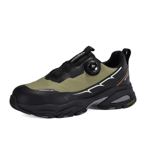 Scarpe da ginnastica di sicurezza sportive leggere con punta in alluminio e protezione della piastra in PE | L-7601 Verde