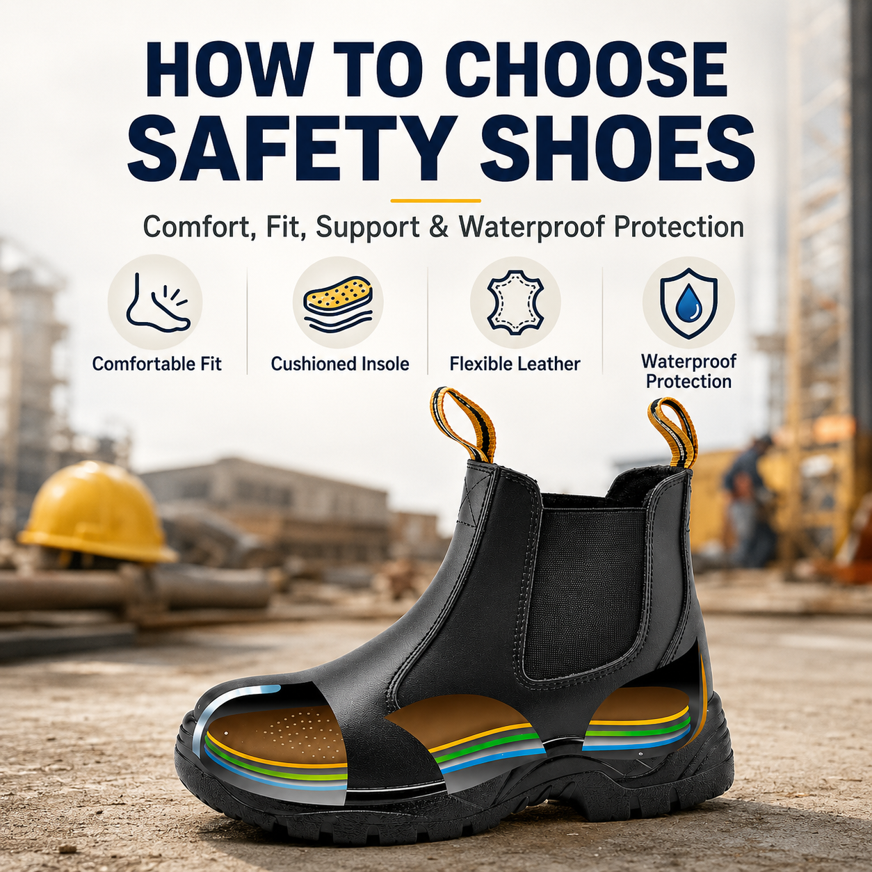 Le scarpe comode e sicure sono buone scarpe antinfortunistiche