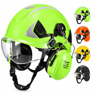 Casco di sicurezza forestale con visiera e paraorecchie M-5018