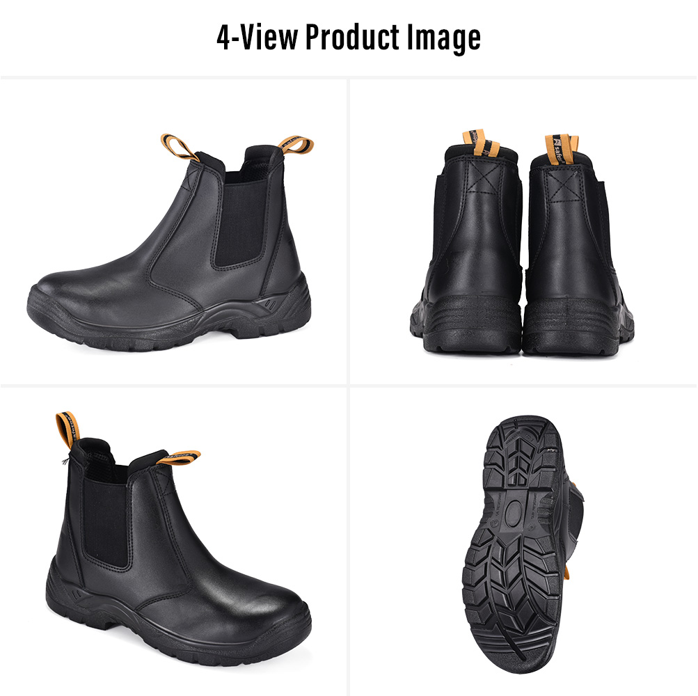 M-8025 SiteShield Pro Stivali da lavoro di sicurezza slip-on neri con punta in acciaio Multi-View 