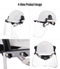 Casco di sicurezza non ventilato con visiera protettiva