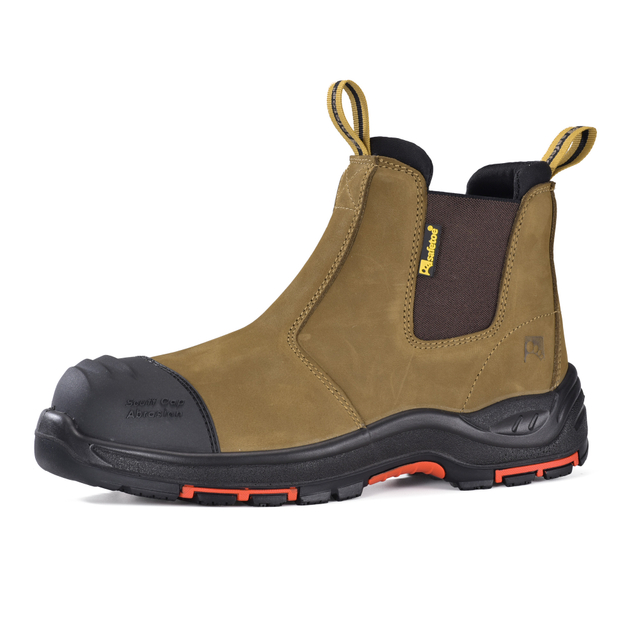Stivali antinfortunistici Chelsea Slip-On Premium con punta composita e protezione in Kevlar | M-8025NB