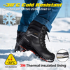 Stivali di sicurezza invernali isolati neri | Stivali da lavoro per petrolio e gas H-9552BK