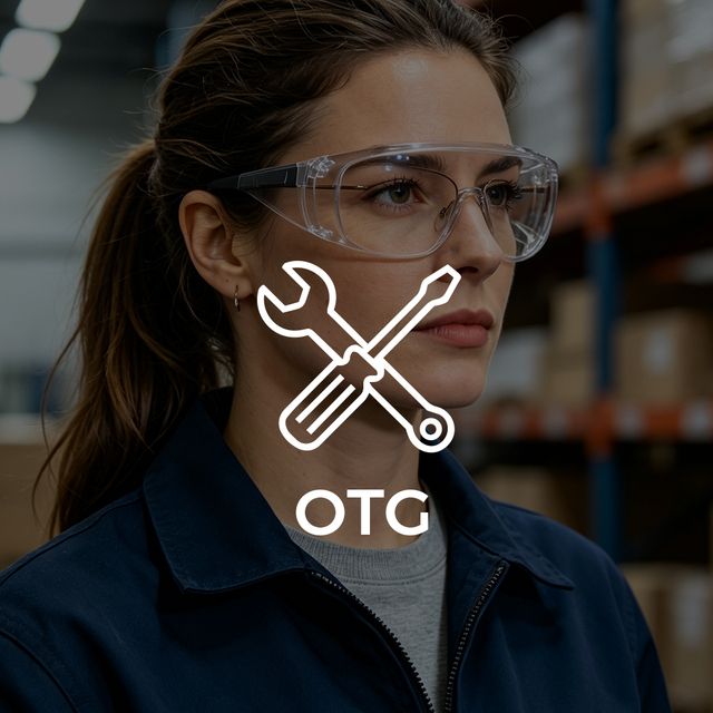 Occhiali di sicurezza OTG per la protezione degli occhi sul posto di lavoro