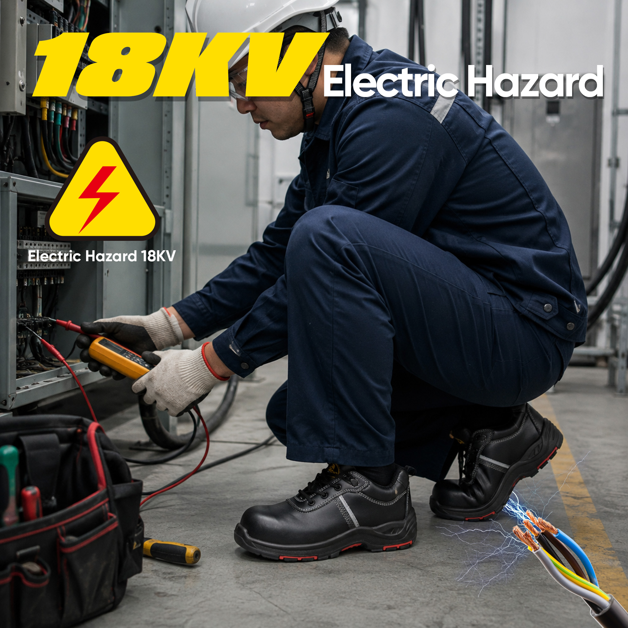 Scarpe antinfortunistiche elettriche leggere EH | Punta in composito L-7536EH