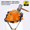 Casco di sicurezza ventilato con visiera W-018V