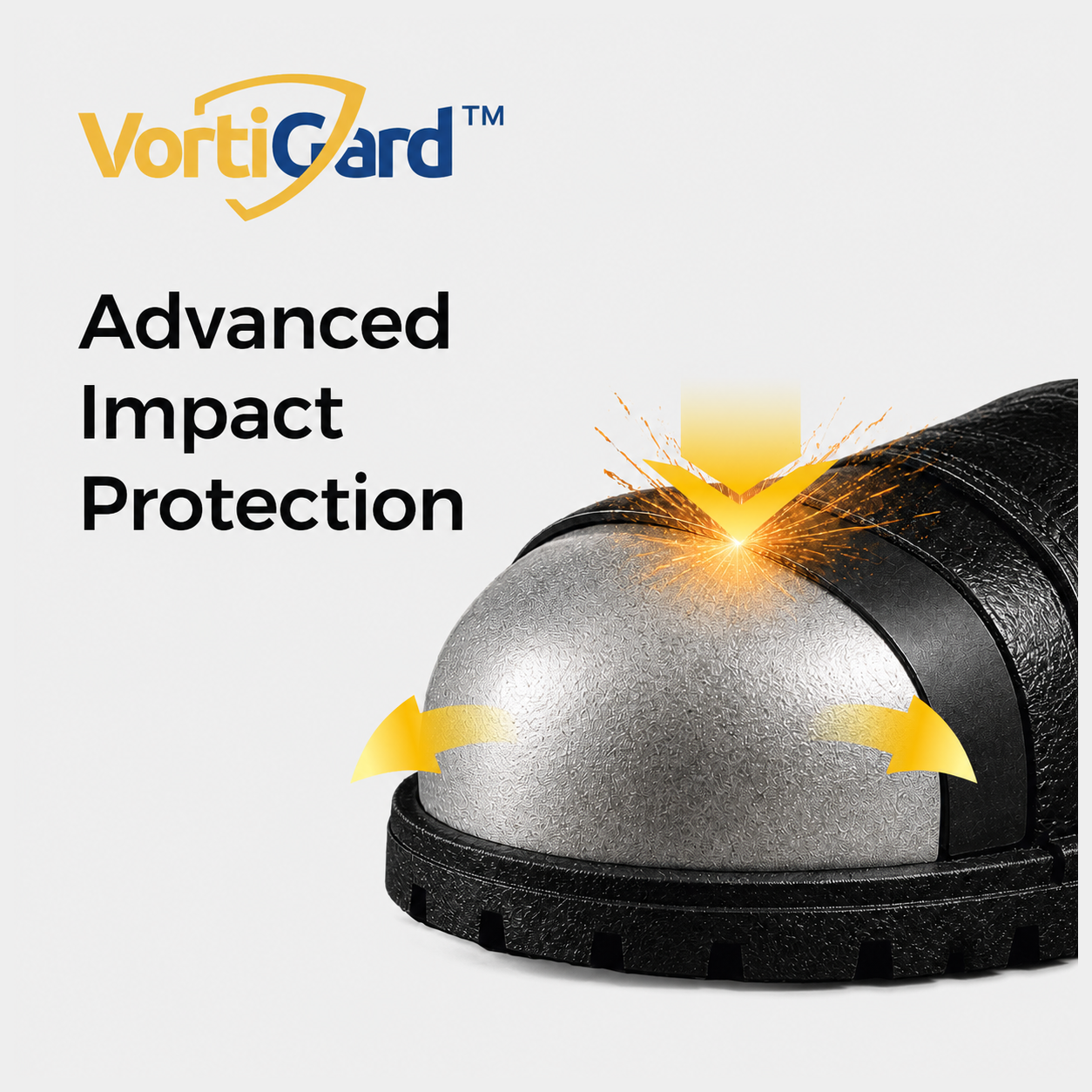 Puntale di sicurezza in alluminio VortiGard™ che fornisce una protezione avanzata dagli impatti