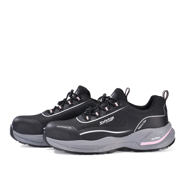 Scarpe da ginnastica di sicurezza ultraleggere da donna con punta in alluminio e protezione della piastra in PE | L-7613 